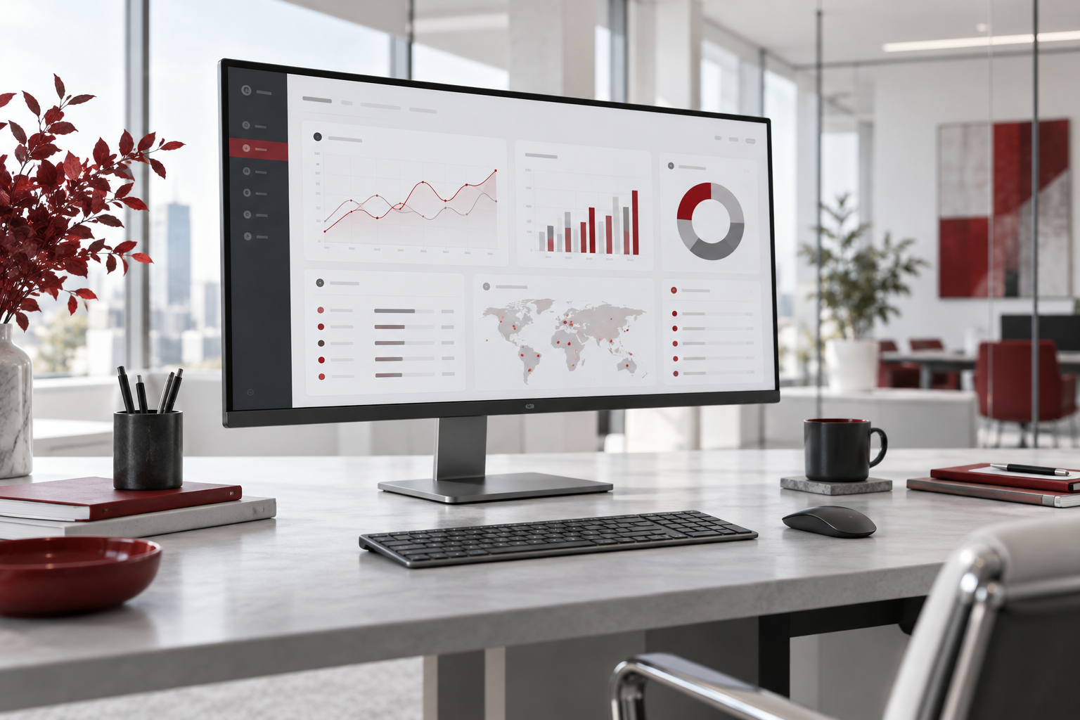 Business software workstation